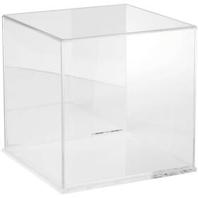 Plymor 840003107173 Acrylic Display Case With Clear Base Mirror Back 10 Inch X