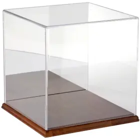 Plymor 840003107180 Clear Acrylic Case With Hardwood Base Mirror Back 10 Inch X