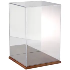 Plymor 840003107241 Clear Acrylic Case With Hardwood Base Mirror Back 10 Inch W X D 15 H