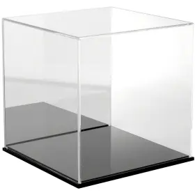 Plymor 840003107302 Acrylic Display Case With Black Base Mirror Back 12 Inch X