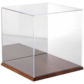Plymor 840003107326 Clear Acrylic Case With Hardwood Base Mirror Back 12 Inch X