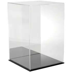 Plymor 840003107364 Clear Acrylic Case With Black Base Mirror Back 12 Inch W X D 18 H