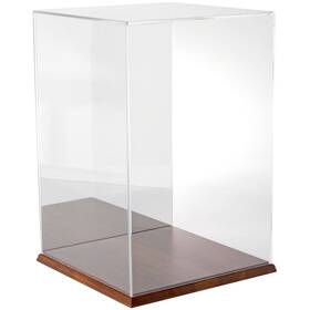 Plymor 840003107388 Clear Acrylic Case With Hardwood Base Mirror Back 12 Inch W X D 18 H