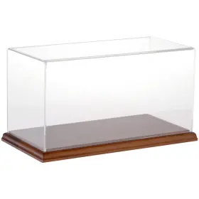 Plymor 840003107418 Clear Acrylic Display Case With Hardwood Base 12 Inch W X 6 D H