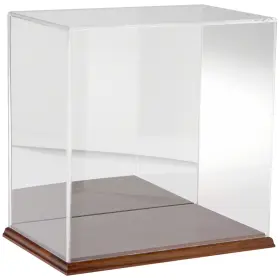 Plymor 840003107463 Clear Acrylic Case With Hardwood Base Mirror Back 12 Inch W X 8 D H