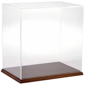 Plymor 840003107470 Clear Acrylic Display Case With Hardwood Base 12 Inch W X 8 D H