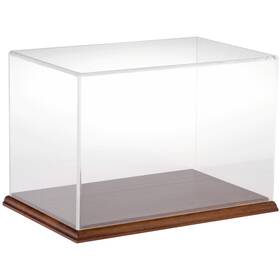 Plymor 840003107531 Clear Acrylic Display Case With Hardwood Base 12 Inch W X 8 D H
