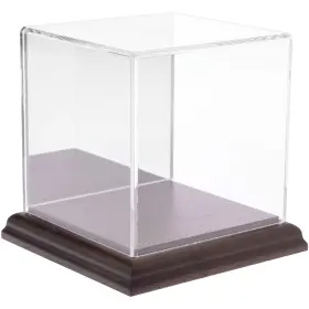 Plymor 840003107623 Acrylic Display Case With Hardwood Base Mirror Back 4 Inch X