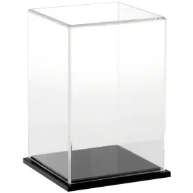 Plymor 840003107647 Clear Acrylic Display Case With Black Base 4 Inch W X D 6 H