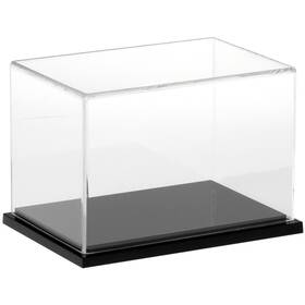 Plymor 840003107708 Clear Acrylic Display Case With Black Base 6 Inch X 4