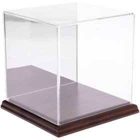 Plymor 840003107869 Acrylic Display Case With Hardwood Base Mirror Back 6 Inch X