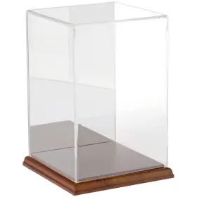 Plymor 840003107920 Clear Acrylic Case With Hardwood Base Mirror Back 6 Inch W X D 9 H