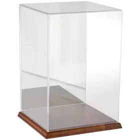 Plymor 840003107982 Clear Acrylic Case With Hardwood Base Mirror Back 8 Inch W X D 12 H