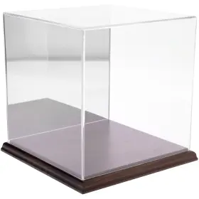 Plymor 840003108040 Acrylic Display Case With Hardwood Base Mirror Back 8 Inch X
