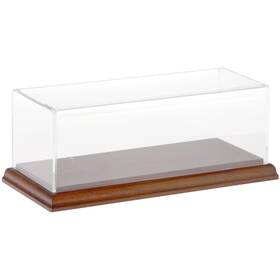 Plymor 840003108071 Clear Acrylic Display Case With Hardwood Base 9 Inch W X 3.5 D 3 H