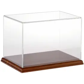 Plymor 840003108132 Clear Acrylic Display Case With Hardwood Base 9 Inch W X 6 D H