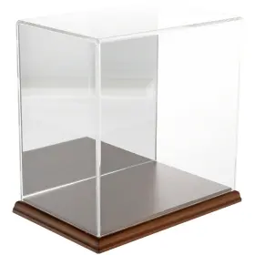 Plymor 840003108187 Clear Acrylic Case With Hardwood Base Mirror Back 9 Inch W X 6 D H
