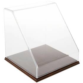 Plymor 840003108255 Clear Acrylic Slanted Front Case With Hardwood Base 10 Inch X