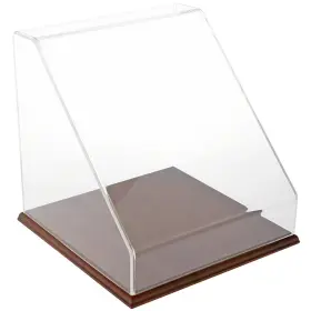 Plymor 840003108316 Clear Acrylic Slanted Front Case With Hardwood Base 12 Inch X