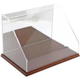 Plymor 840003108361 Acrylic Slant Front Case With Hardwood Base Mirror Back 12 Inch W X 8 D H