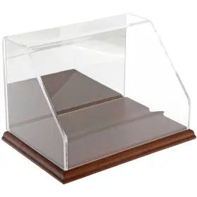 Plymor 840003108668 Acrylic Slant Front Case With Hardwood Base Mirror Back 9 Inch W X 6 D H