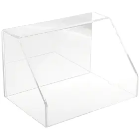 Plymor 840003109276 Clear Acrylic Slanted Front Case With No Base Mirrored 9 Inch W X 6 D H