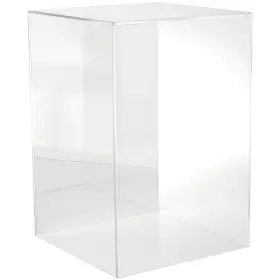 Plymor 840003110906 Clear Acrylic Display Case With No Base Mirror Back 12 Inch W X D 18 H