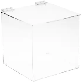 Plymor 840003113778 Clear Acrylic Display Case Box With Hinged Lid 8 Inch X