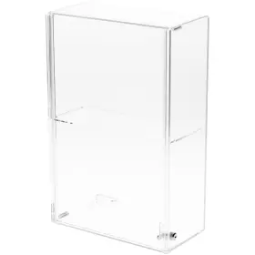 Plymor 840003116984 Acrylic Locking Case With Sliding Back 1 Shelf 15.75 Inch H X 10.25 W 5 D