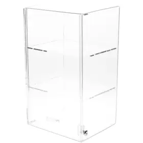 Plymor 840003117141 Acrylic Locking Case With Sliding Back 2 Shelves 20.75 Inch X 12.25 10