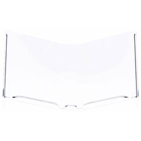Plymor 840003132830 Acrylic Open Book Display Stand With 1 Inch Ledge Tilted 11.625 W X 6 D H