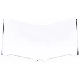 11.625 Plymor 840003132830 Acrylic Open Book Display Stand With 1 Inch Ledge Tilted W X 6 D H