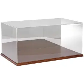 Abc20x12x95-mwb Plymor Clear Acrylic Case With Hardwood Base Mirror Back 20 Inch W X 12 D 9 H