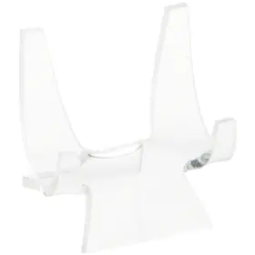 Ad0115 Plymor Clear Acrylic Double-scoop Display Easel 2.375 Inch H X 2.25 W 2.125 D