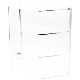 Ad0927 Plymor Acrylic Locking Case With Sliding Back 2 Shelves 16.5 Inch X 8.5