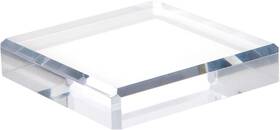 Plymor Ad1109-3 Clear Polished Acrylic Display Base 5 X 1 In Pedestal Beveled Edges