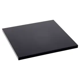 Ad2124b-24 Plymor Black Acrylic Square Polished Edge Base 4 Inch W X D 0.25 H 2 Pack