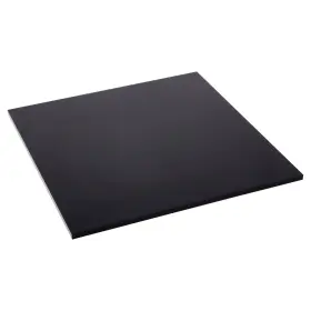 Ad2130b-12 Plymor Black Acrylic Square Polished Edge Base 8 Inch W X D 0.25 H 12 Pack
