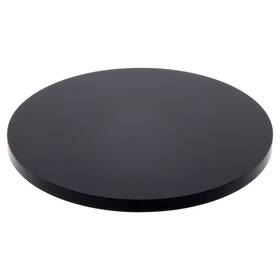 Plymor Ad2191b-24 Black Acrylic Round Standard-edge Display Base 4 Inch W X D 0.25 H 2 Pack4