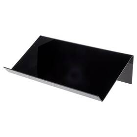 Plymor Ad2505b-3 Black Acrylic Elevated Book Stand With 2 Inch Ledge 24 X 12 6 3 Pck