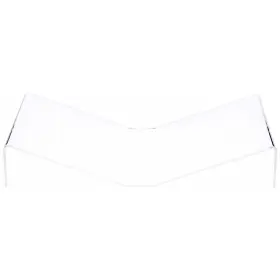 19.625 Plymor Ad2510 Clear Acrylic Open Book Display Stand Flat Inch W X 12 D 3.5 H