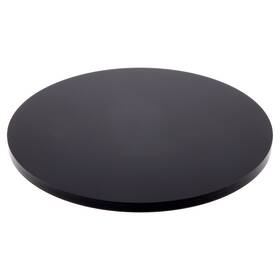 Plymor Ad3533b-24 Black Acrylic Round Standard-edge Base 5 Inch W X D 0.25 H 24 Pack