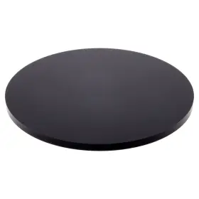 Ad3533b-24 Plymor Black Acrylic Round Standard-edge Base 5 Inch W X D 0.25 H 24 Pack