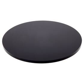 Plymor Ad3534b-24 Black Acrylic Round Standard-edge Base 6 Inch W X D 0.25 H 24 Pack