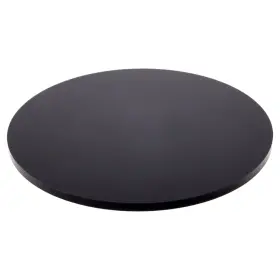 Ad3534b-24 Plymor Black Acrylic Round Standard-edge Base 6 Inch W X D 0.25 H 24 Pack