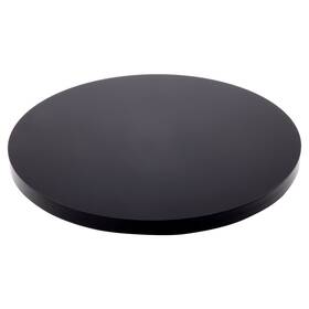 Plymor Ad3535b-12 Black Acrylic Round Standard-edge Display Base 6 Inch W X D 12 Pack
