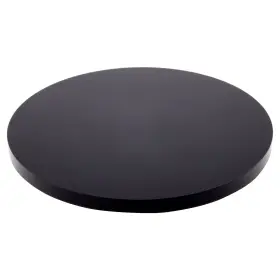 Ad3535b-12 Plymor Black Acrylic Round Standard-edge Display Base 6 Inch W X D 12 Pack