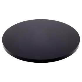 Plymor Ad3537b-12 Black Acrylic Round Standard-edge Display Base 7 Inch W X D 12 Pack