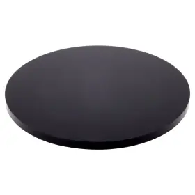 Ad3537b-12 Plymor Black Acrylic Round Standard-edge Display Base 7 Inch W X D 12 Pack