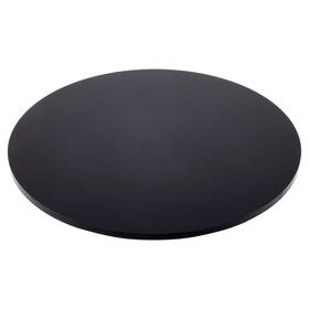 Plymor Ad3538b-12 Black Acrylic Round Standard-edge Base 8 Inch W X D 0.25 H 12 Pack